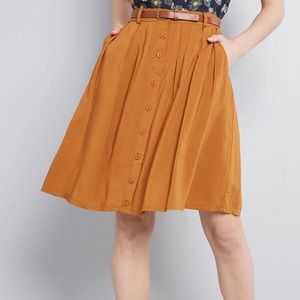 Burnt orange/mustard skirt